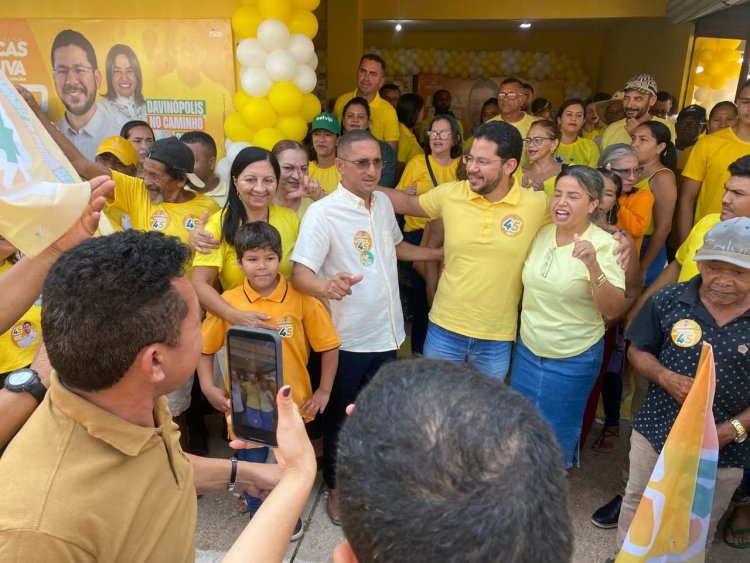 Lucas Paiva inaugura comitê do 45 e diz que realizará a melhor gestão de Davinópolis