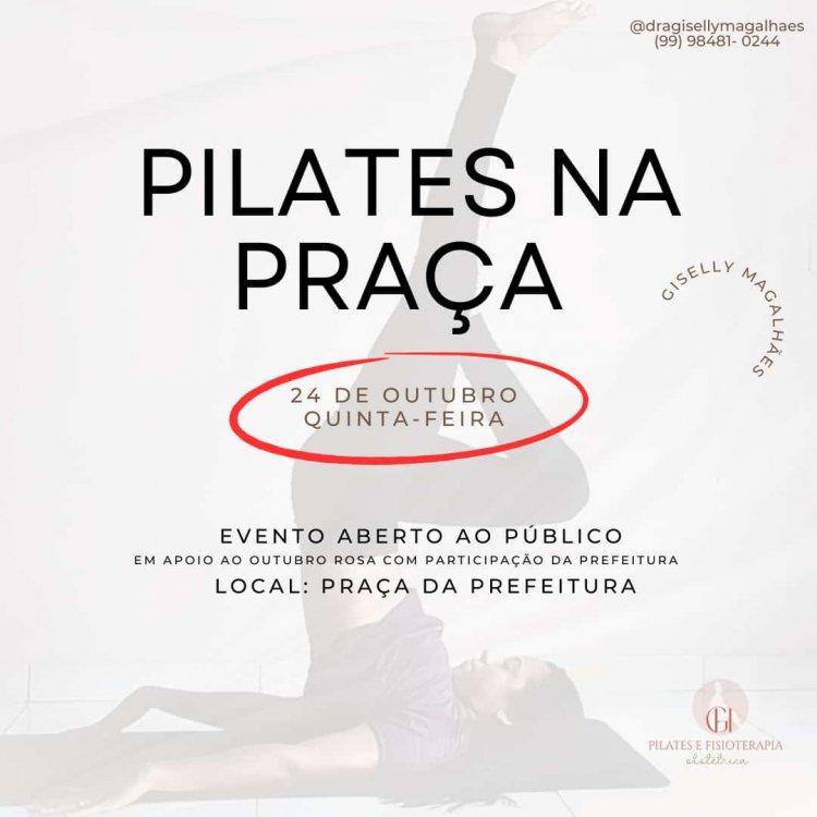 Projeto “Pilates na Praça” acontece hoje em Buritirana