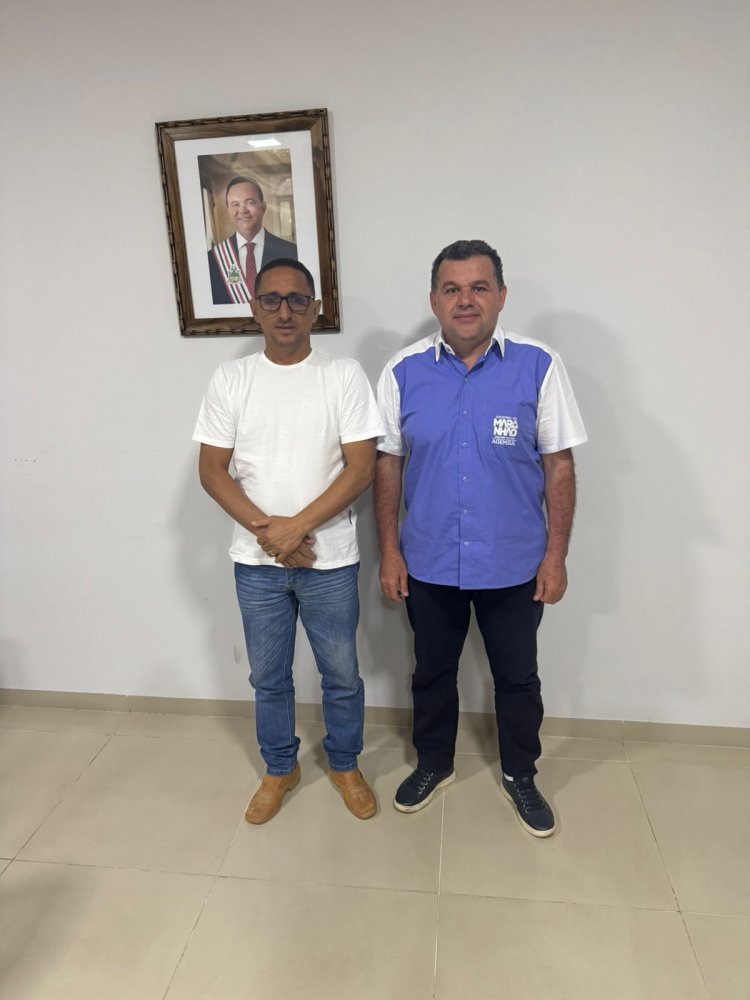 Prefeito Raimundo Coquinho se reúne com presidente da Agemsul Vagtônio Brandão