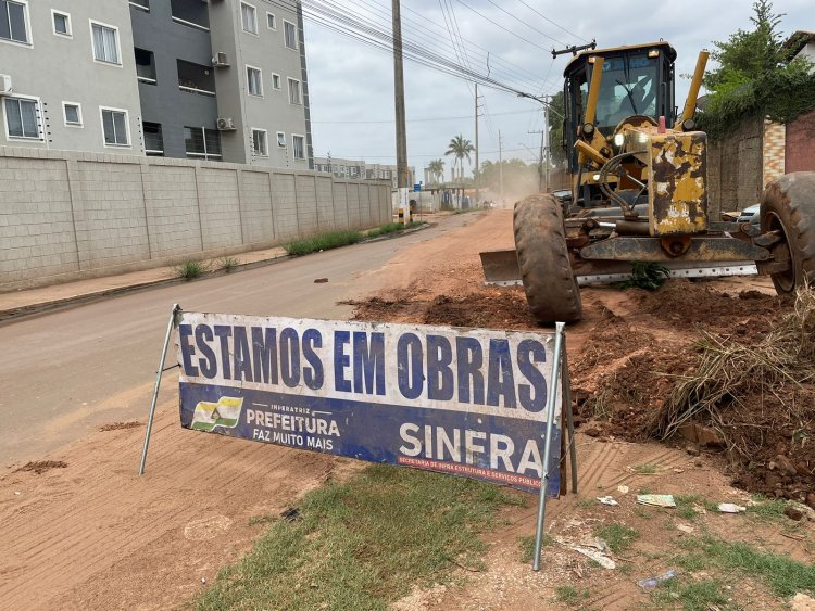 Avenida Bayma Júnior passa por manutenção no grande Bom Jesus